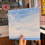White/Light Blue Oceanside Fusible 96 COE (OGT 335.2F) Sheet Glass Colorado Glassworks
