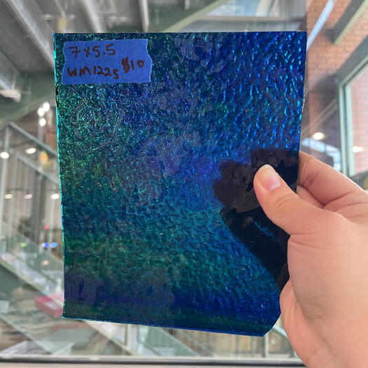 Green Blue Mixed Matrix Wissmach Sheet Glass Colorado Glassworks WM1225 (7x5.5in)