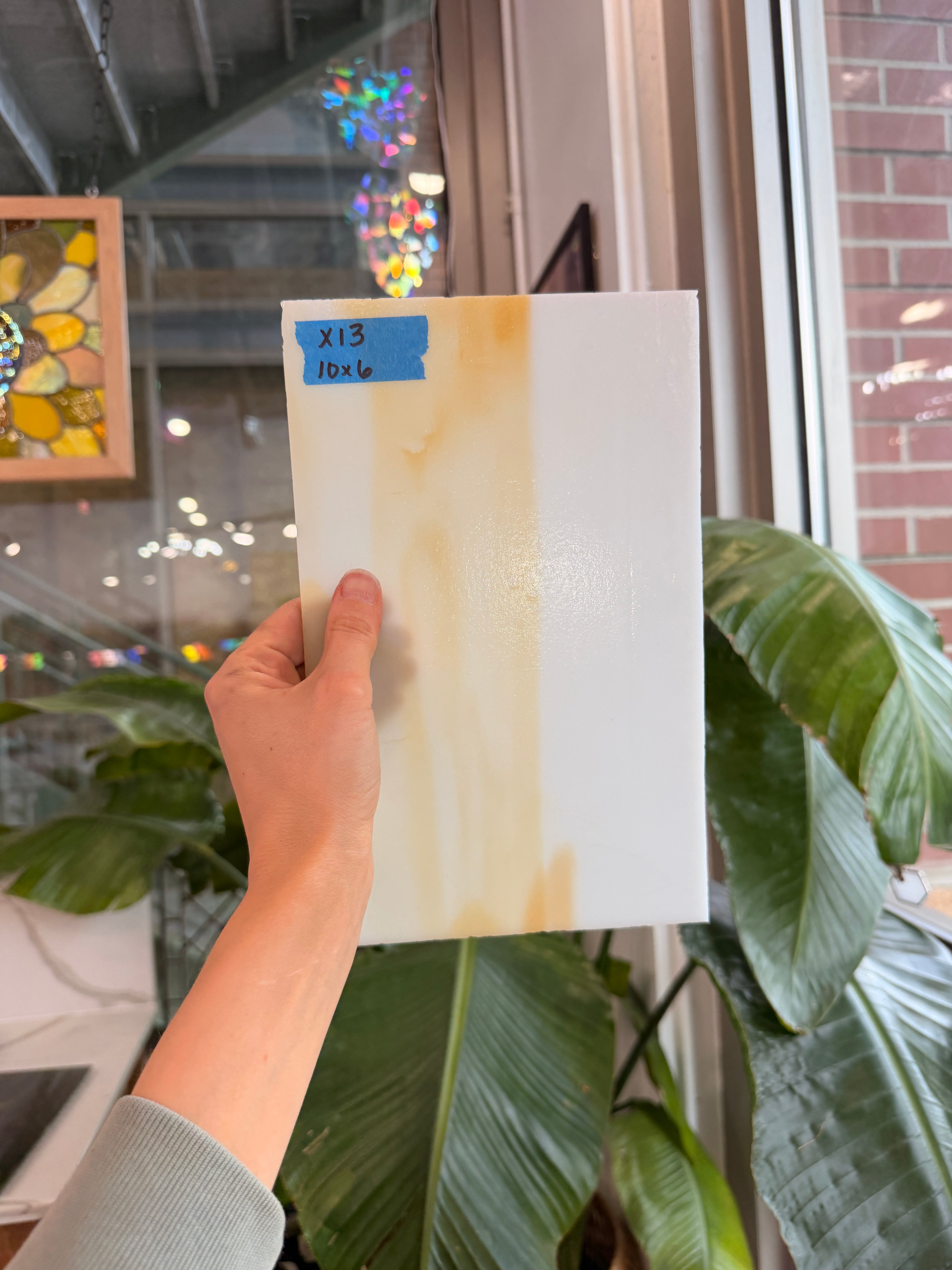 Amber White Kokomo Sheet Glass Kokomo Glass Default Title