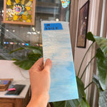 Rocky Mountain Sky Iridescent Blue White Wispy Bullseye Fusible 90 COE Fusible Sheet Glass Bullseye Glass X8 (9.5x3.5in)