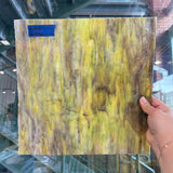 Golden Yellow / Amber/ Purple with Green Ring Mottle Youghiogheny Sheet Glass Colorado Glassworks YG1018 (12x11.5in)