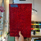Cerise Ruby Celtic Kokomo Sheet Glass Colorado Glassworks 12x7.5in (KO-98502189)