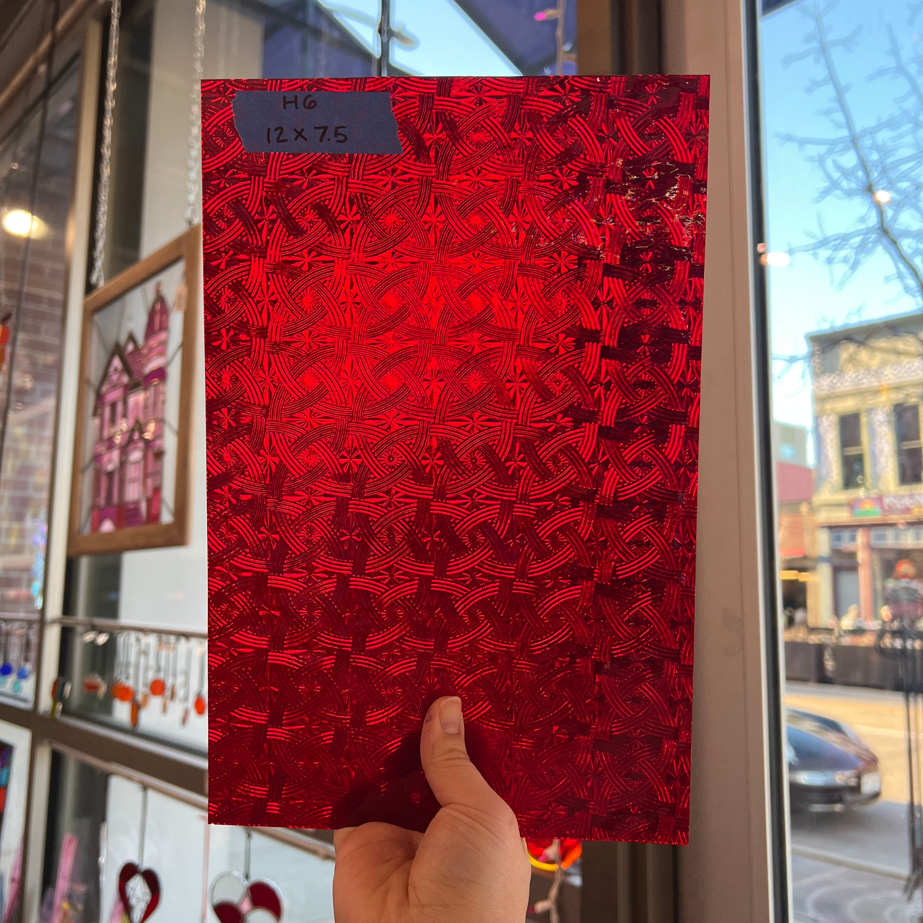 Cerise Ruby Celtic Kokomo Sheet Glass Colorado Glassworks