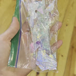 Clear Dichroic Scrap Glass Seconds - great for mosaics, jewelry, and small accents in stained glass pieces (free US shipping)