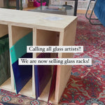 Made-To-Order Stained Glass Storage Shelf (variety of sizes) Tools Colorado Glassworks