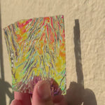 Dichroic Scrap Pack 96 and 90 COE Fusible and perfect for stained glass, mosaic, fusing, and more glass projects!