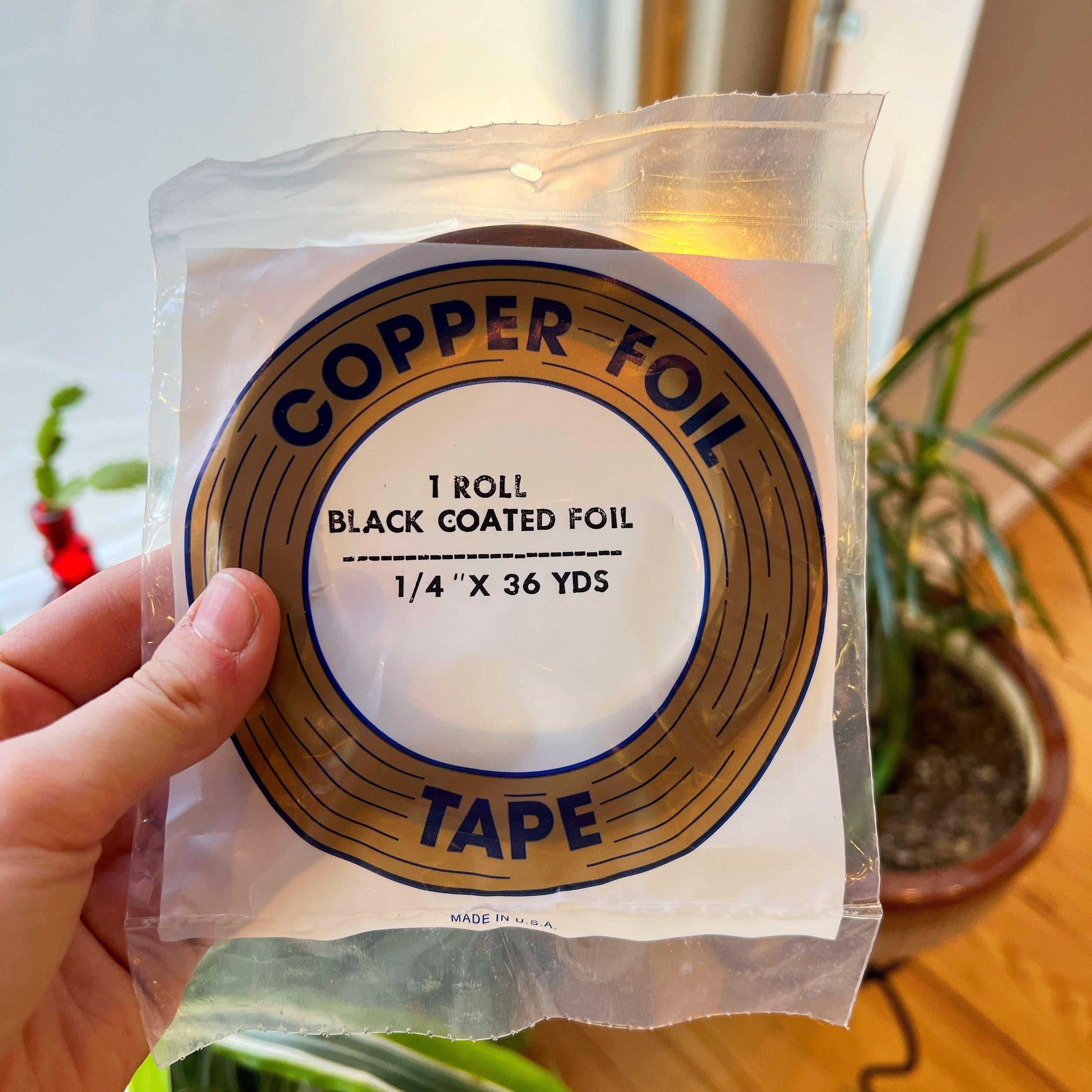 Black Backed OR Copper Backed Copper Foil Tape (both backings carried - pick size and backing on listing) Tools Colorado Glassworks   