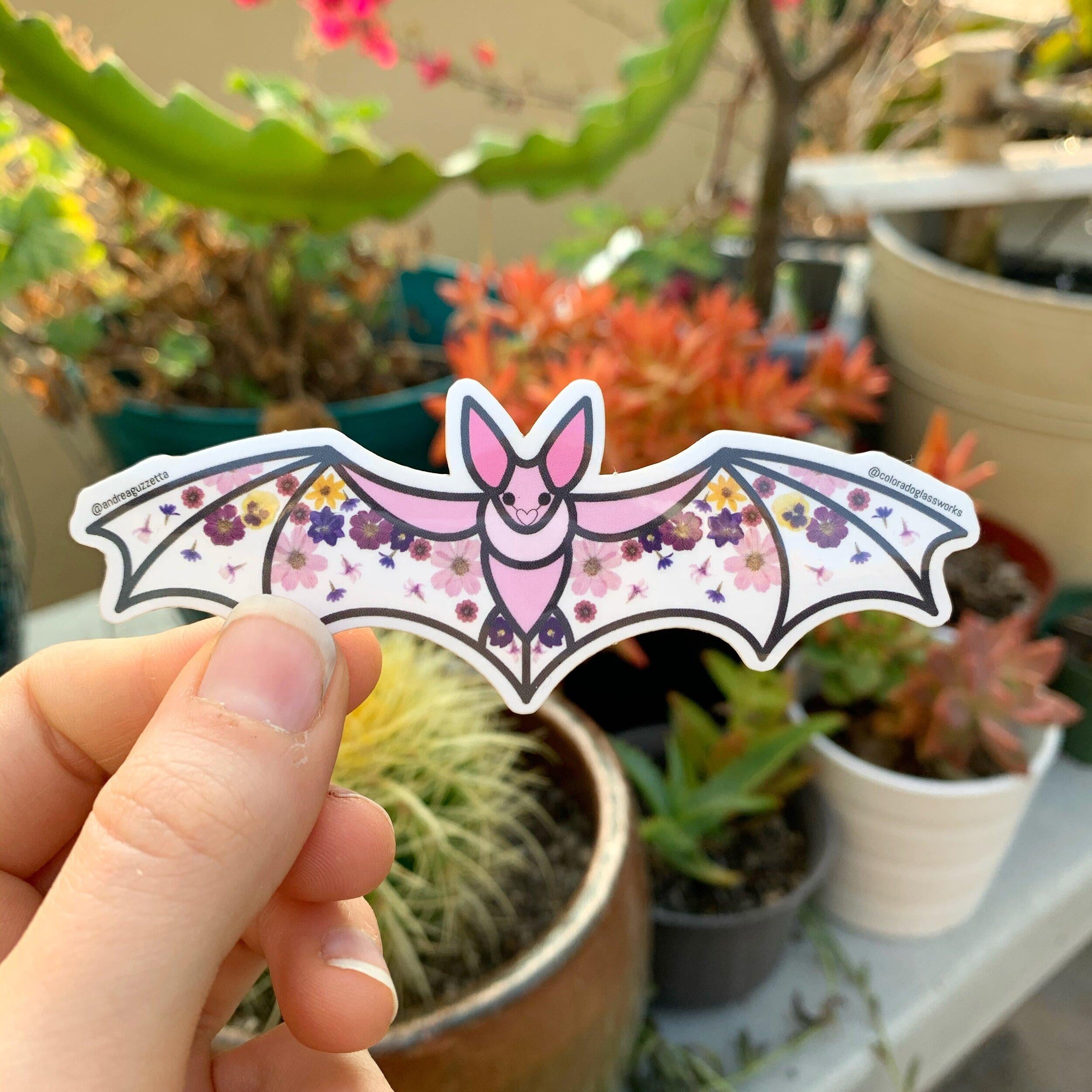 Lola the Bat Sticker Merch Colorado Glassworks   