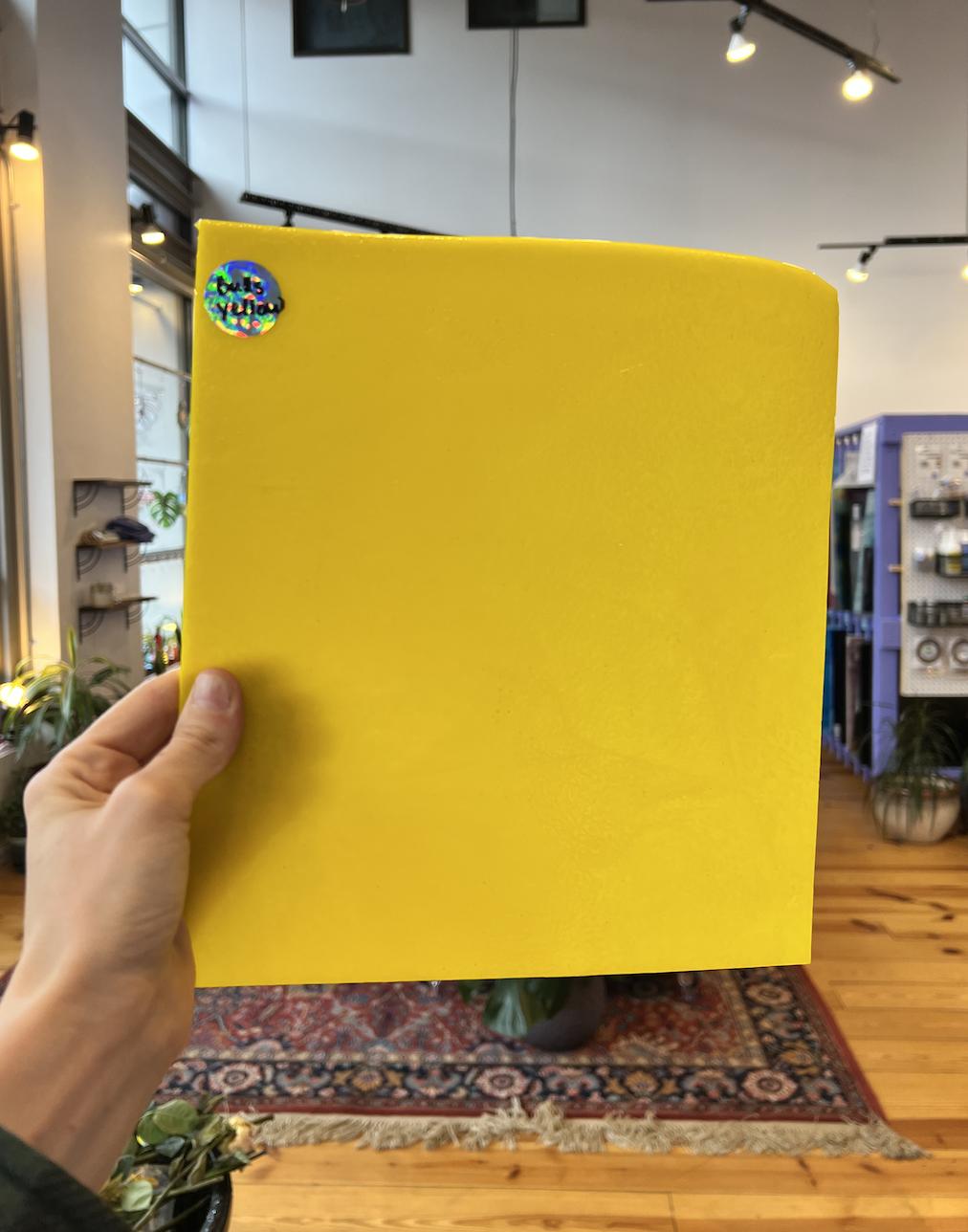 Bullseye Lemon Yellow Fusible 90 COE Sheet Glass Colorado Glassworks BE-LEMONYEL (10x10in)