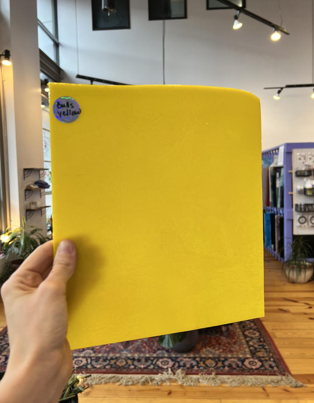 Bullseye Lemon Yellow Fusible 90 COE Sheet Glass Colorado Glassworks