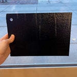 Black Opaque Bullseye 90 COE Sheet Glass Colorado Glassworks