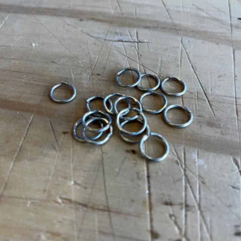 16 Gage Tinned Copper Wire Jump Rings for Stained Glass Tools Colorado Glassworks   