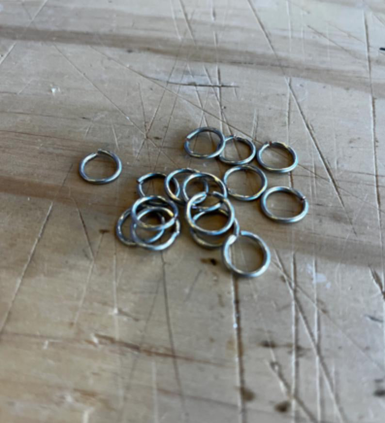 16 Gage Tinned Copper Wire Jump Rings for Stained Glass
