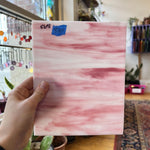 Kokomo Pink White Wispy (S) Sheet Glass Colorado Glassworks
