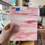 Kokomo Pink White Wispy (S) Sheet Glass Colorado Glassworks