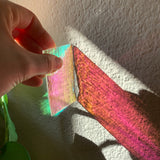 Dichroic Scrap Pack 96 and 90 COE Fusible and perfect for stained glass, mosaic, fusing, and more glass projects!