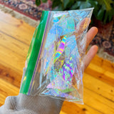 Clear Dichroic Scrap Glass Seconds - great for mosaics, jewelry, and small accents in stained glass pieces (free US shipping)