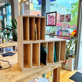 Made to order Stained Glass Storage Shelf (variety of sizes) - made in the USA, real wood, pre-built, and FREE shipping anywhere in the US!!  Colorado Glass Works   