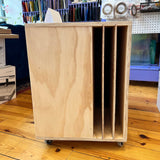 Made to order Stained Glass Storage Shelf (variety of sizes) - made in the USA, real wood, pre-built, and FREE shipping anywhere in the US!!  Colorado Glass Works   