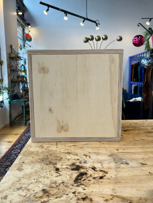 Made to order Stained Glass Storage Shelf (variety of sizes) - made in the USA, real wood, pre-built, and FREE shipping anywhere in the US!!  Colorado Glass Works   