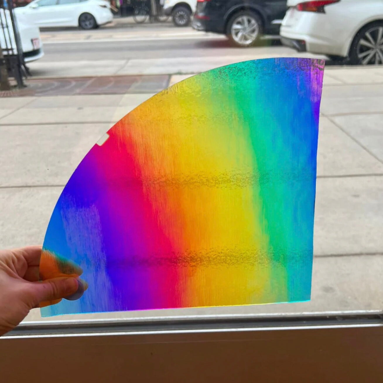 Stained Glass Sheet Dichroic Rainbow 1/4 Sheet Glass 90 COE  Colorado Glass Works   