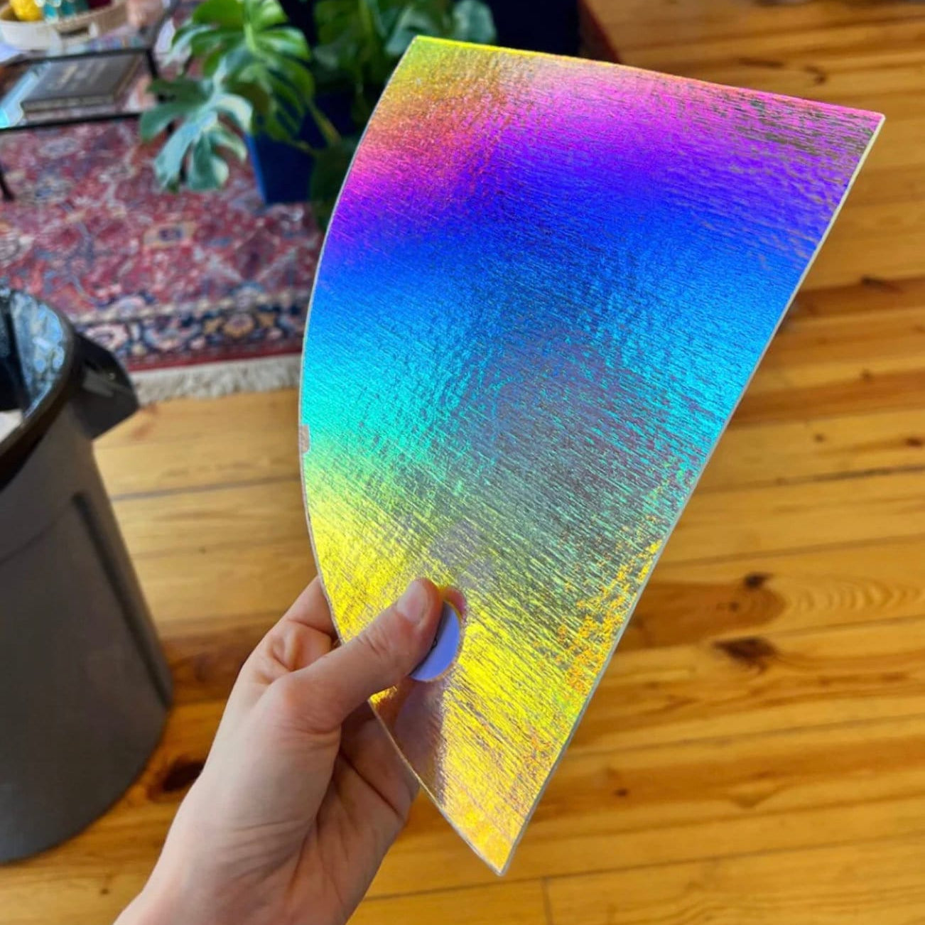 Stained Glass Sheet Dichroic Rainbow 1/4 Sheet Glass 90 COE  Colorado Glass Works   
