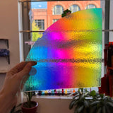 Stained Glass Sheet Dichroic Rainbow 1/4 Sheet Glass 90 COE  Colorado Glass Works   