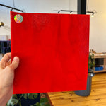 Red Apple Bullseye Fusible 90 COE Sheet Glass Colorado Glassworks
