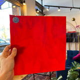 Red Apple Bullseye Fusible 90 COE Sheet Glass Colorado Glassworks