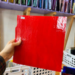Red Apple Bullseye Fusible 90 COE Sheet Glass Colorado Glassworks
