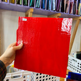 Red Apple Bullseye Fusible 90 COE Sheet Glass Colorado Glassworks