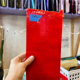 Red Apple Bullseye Fusible 90 COE Sheet Glass Colorado Glassworks BE-APPLERED (10x4.5in)