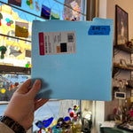 Baby Blue Bullseye 90 COE (000104-0030-F) Sheet Glass Colorado Glassworks