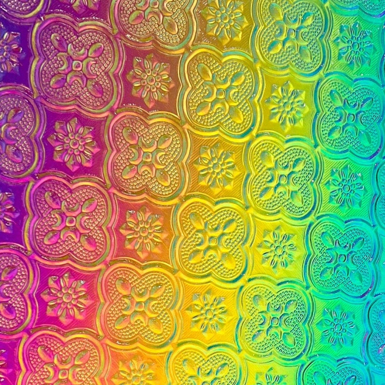 Stained Glass Sheet Dichroic Rainbow Lace 1/4 Sheet Glass Sheet Glass Colorado Glassworks   