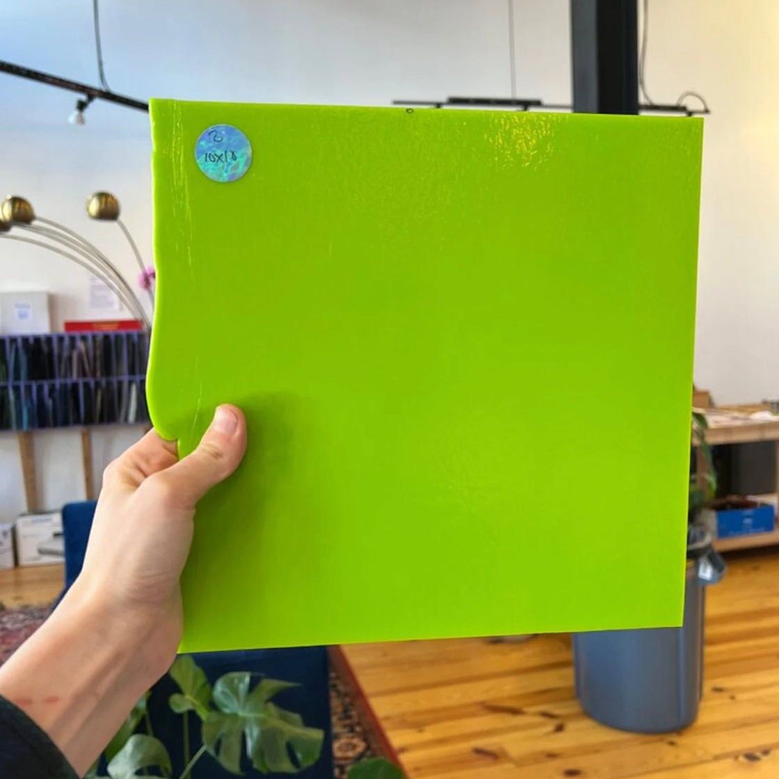 Bullseye Spring Green (000126-0030) Sheet Glass Colorado Glassworks BE-SPRING (LIME)-OP (0126 30) (10x10in)
