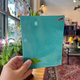 Teal Lamberts Mouth Blown Sheet Glass Colorado Glassworks 1765  
