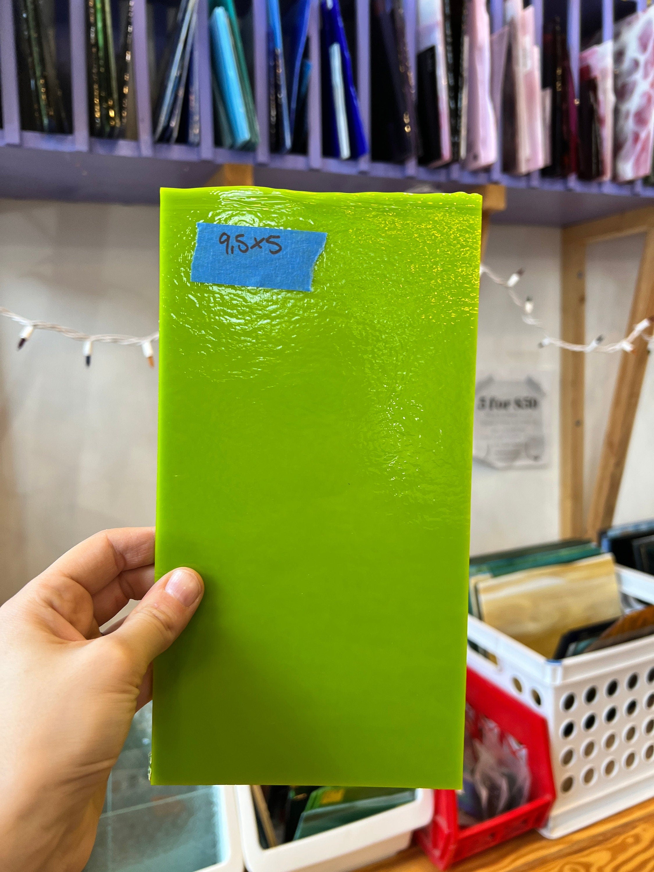 Bullseye Spring Green (000126-0030) Sheet Glass Colorado Glassworks