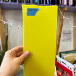 Bullseye Bright Citrus Yellow Sheet Glass Colorado Glassworks 10x4.5  