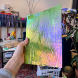 Slime Green Iridescent Youghiogheny Sheet Glass Colorado Glassworks