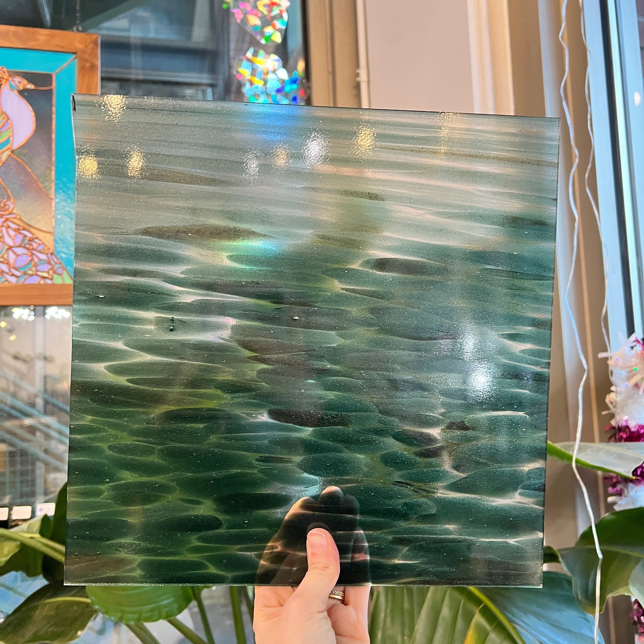 Stardust Fusers Reserve Oceanside Fusible 96 COE (FR71F) Sheet Glass Colorado Glassworks OS-STARDUST-FR (12x12in)