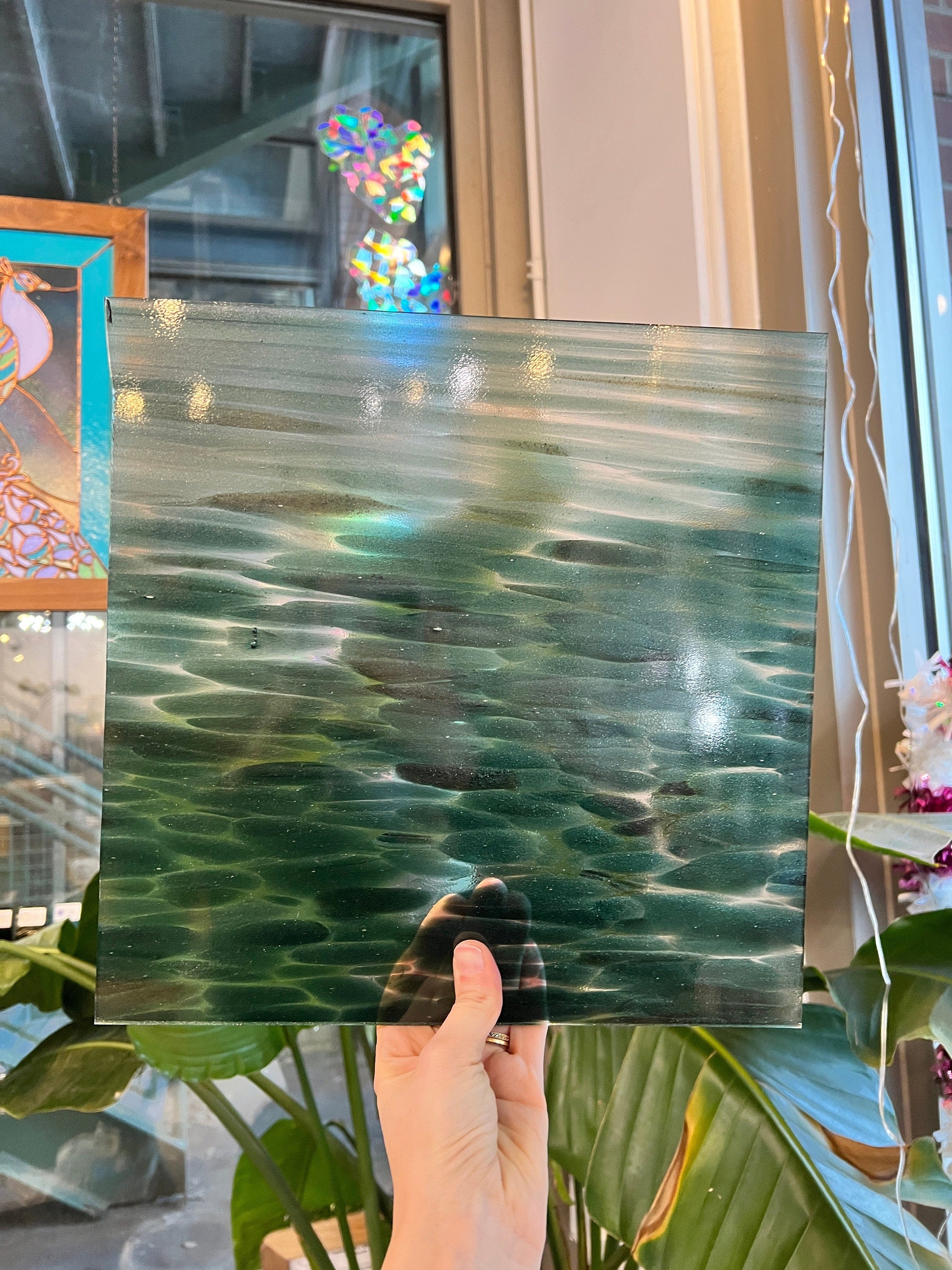 Stardust Fusers Reserve Oceanside Fusible 96 COE (FR71F) Sheet Glass Colorado Glassworks OS-STARDUST-FR (12x12in)